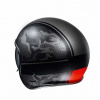 HJC Motorhelm , V30 Alpi, Grijs-Rood (Afbeelding 2 van 3)