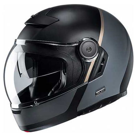 HJC Motorhelm , V90 Mobix, Zwart-Grijs (1 van 3)