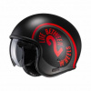 Motorhelm , V30 Harvey - Zwart-Rood