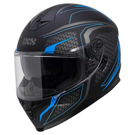 IXS iXS Full Face Helmet iXS1100 2.4, Mat Zwart-Blauw (1 van 1)