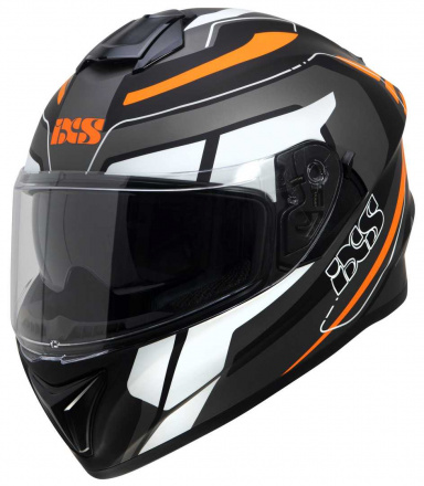 IXS iXS Full Face Helmet iXS216 2.2, Zwart-Grijs-Oranje (1 van 1)