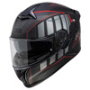 iXS Full Face Helmet iXS422 FG 2.1 - Mat Zwart-Rood