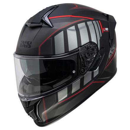 iXS Full Face Helmet iXS422 FG 2.1 - Mat Zwart-Rood