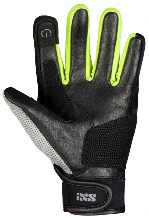 IXS iXS Classic Women's Glove Evo-Air, Zwart-Grijs-Geel (2 van 2)