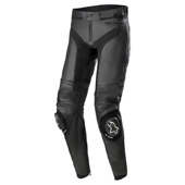 MISSILE V3 LEATHER PANTS LONG - Zwart