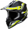 iXS Motocross helmet iXS362 2.0 - Mat Zwart-Fluor-Geel