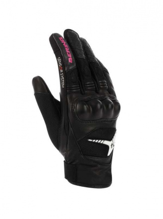 Bering Motorhandschoenen  KELLY dames, Zwart-Roze (1 van 2)