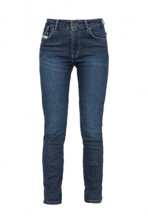 Jane High Mono Motorjeans - Indigo