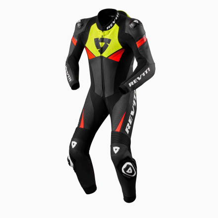 Argon 2 Eendelige overall (FOL037) - Zwart-Neon Geel