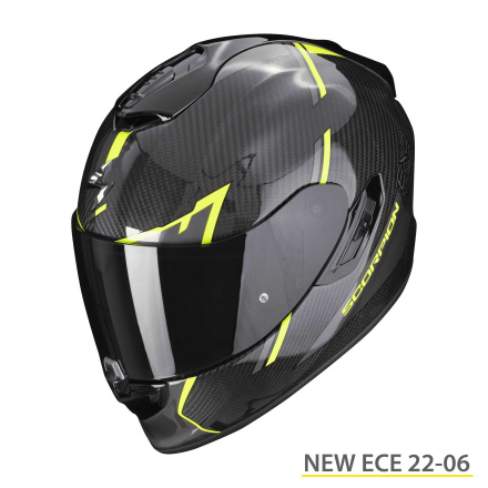 Scorpion EXO-1400 EVO CARBON AIR KENDAL (114-407), Zwart-Geel (1 van 1)