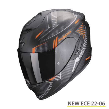 EXO-1400 EVO AIR SHELL (114-401) - Mat Zwart-Oranje