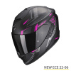 EXO-1400 EVO AIR SHELL (114-401) - Mat Zwart-Roze