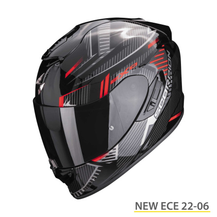 Scorpion EXO-1400 EVO AIR SHELL (114-401), Zwart-Rood (1 van 1)