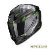 EXO-1400 EVO AIR SHELL (114-401) - Zwart-Groen