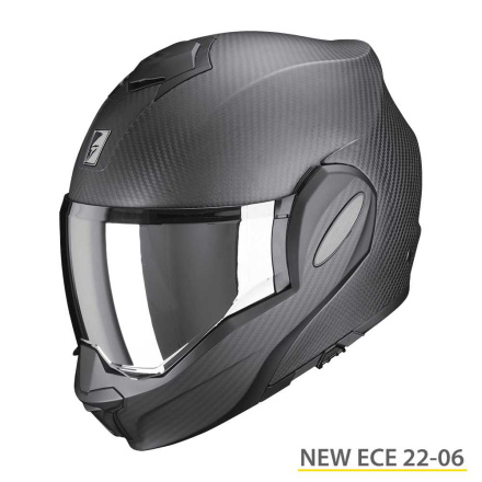 Scorpion EXO-Tech Evo Carbon Solid Systeemhelm, Mat Zwart (1 van 1)