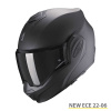 EXO-Tech Evo Solid Systeemhelm - Mat Zwart