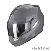 EXO-Tech Evo Solid Systeemhelm - Antraciet