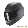 EXO-Tech Evo Solid Systeemhelm - Mat Antraciet