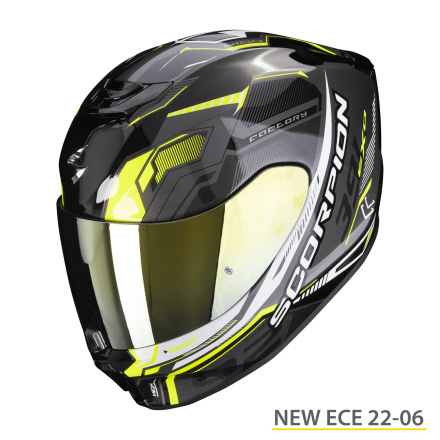 EXO-391 HAUT (139-416) - Mat Zwart-Antraciet-Geel