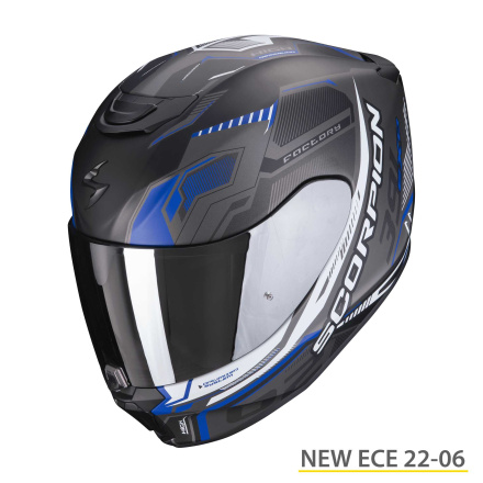 EXO-391 HAUT (139-416) - Mat Zwart-Blauw