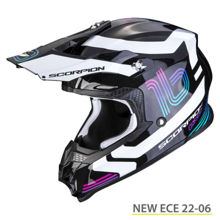 Scorpion VX-16 EVO AIR TUB (146-377), Zwart-Wit-Neon Roze (1 van 1)