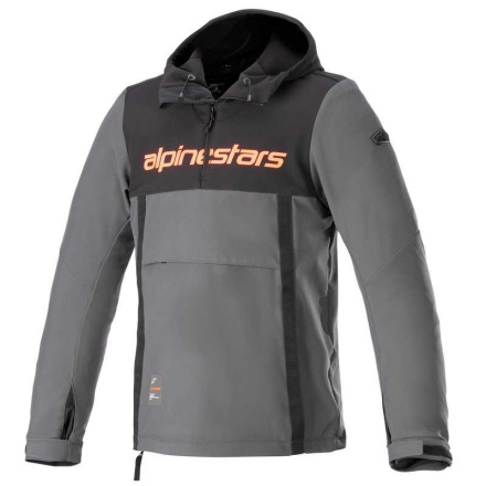 Sherpa Motorhoodie - Zwart-Grijs-Rood