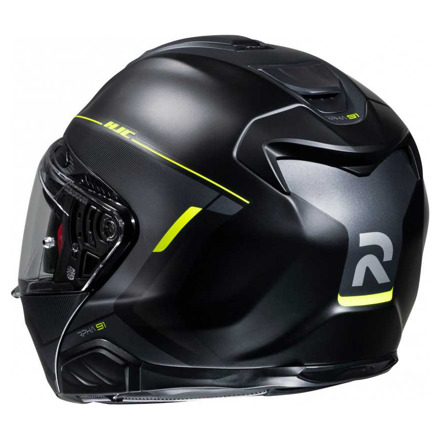 HJC RPHA 91 Combust Systeemhelm, Zwart-Neon Geel (4 van 5)