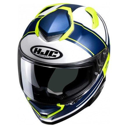 HJC RPHA 71 Zecha Integraalhelm, Wit-Blauw-Geel (2 van 3)