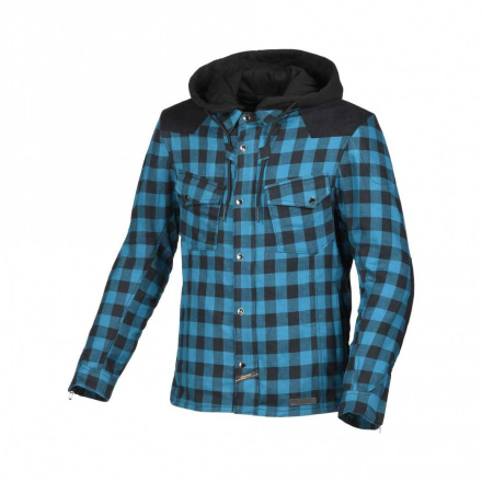 Motorhoodie   Inland - Blauw-Zwart