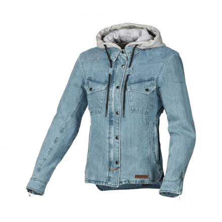 Motorhoodie   Inland Dames - Licht Blauw