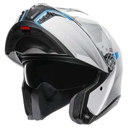 AGV TOURMODULAR FREQUENCY, Wit-Grijs-Blauw (4 van 4)