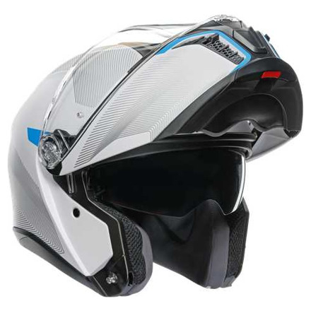 AGV TOURMODULAR FREQUENCY, Wit-Grijs-Blauw (11 van 11)