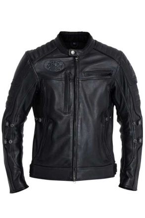 Leather Jacket Technical - Zwart