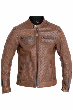 Leather Jacket Storm Tobacco - Bruin