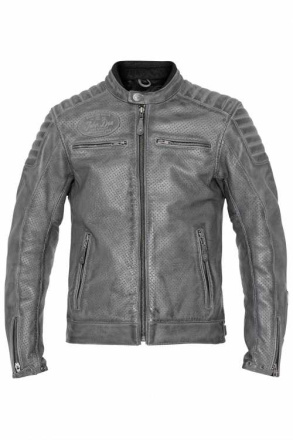 Leather Jacket Storm Grey - Grijs