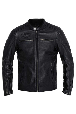 Leather Jacket Dexter Black - Zwart