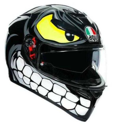 AGV K3 SV E2205 MULTI MPLK ANGRY BLACK, Zwart (1 van 8)