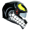 AGV K3 SV E2205 MULTI MPLK ANGRY BLACK, Zwart (Afbeelding 3 van 8)