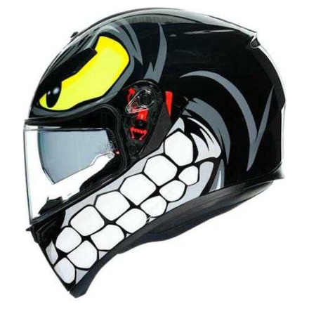 AGV K3 SV E2205 MULTI MPLK ANGRY BLACK, Zwart (4 van 8)