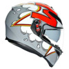 AGV K3 SV E2205 MULTI MPLK BUBBLE Integraalhelm, Wit-Grijs-Rood (Afbeelding 3 van 7)