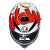 AGV K3 SV E2205 MULTI MPLK BUBBLE Integraalhelm, Wit-Grijs-Rood (Afbeelding 7 van 7)