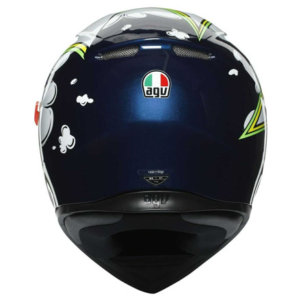 AGV K3 SV E2205 MULTI MPLK BUBBLE Integraalhelm, Blauw-Geel-Wit (6 van 7)