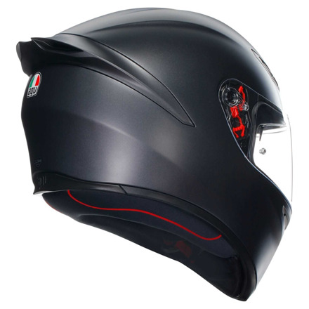 AGV K1 S  E2206 MATT BLACK, Mat Zwart (6 van 7)