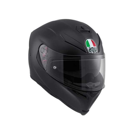 AGV K5 S  E2205 SOLID MPLK MATT BLACK, Mat Zwart (1 van 3)