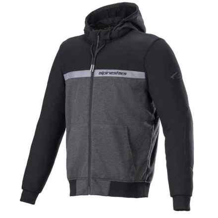 CHROME STREET MOTORHOODIE - Zwart-Grijs