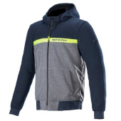 CHROME STREET MOTORHOODIE - Blauw-Grijs