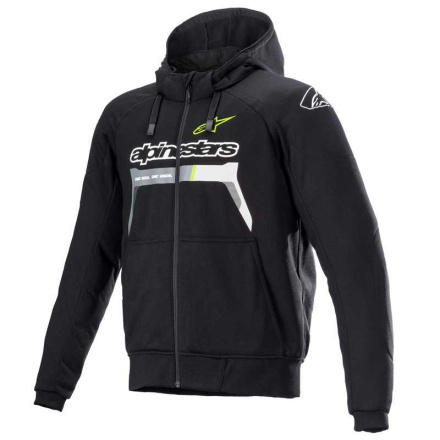 CHROME IGNITION HOODIE - Zwart-Geel-Fluor