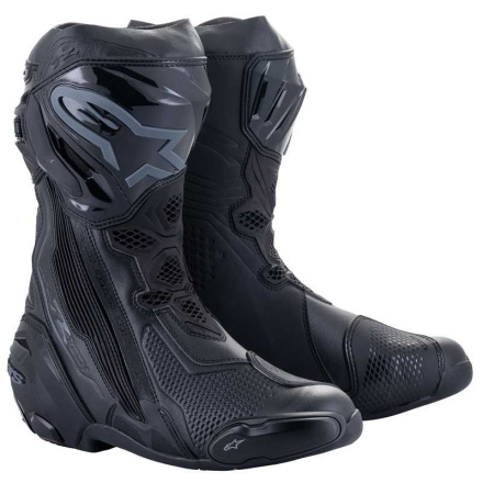 Alpinestars Supertech R Motorlaarzen, Zwart-Zwart (1 van 1)