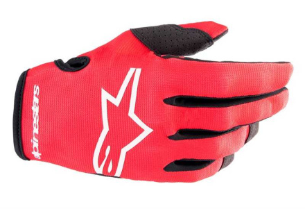 YOUTH   KIDS RADAR GLOVES - Rood-Zwart