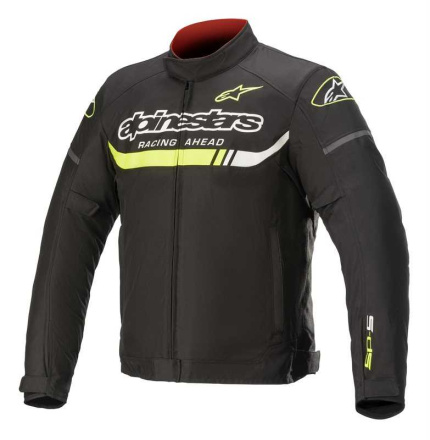 T-SP S IGNITION WATERPROOF JACKET - Zwart-Wit-Geel-Fluor